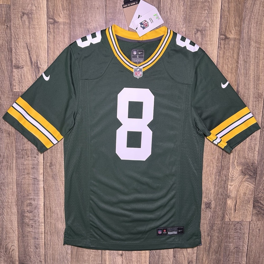 NWT Green Bay Packers Josh Jacobs Nike NFL Football Game Home Jersey Mens S $130